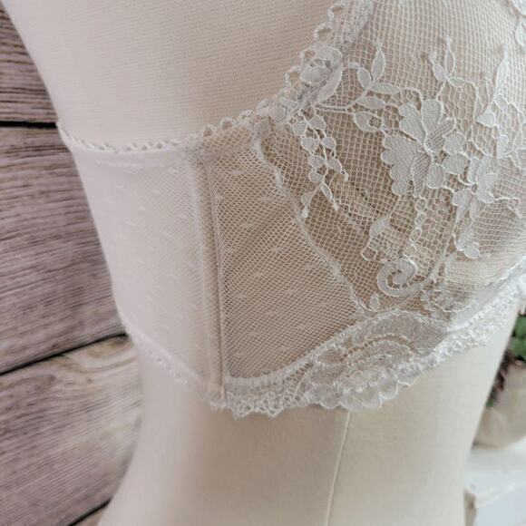 Victoria's Secret Dream Angels Lined Demi Lace Bra Ivory‎ 34A - Picture 3 of 9